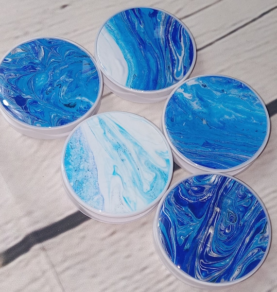 Grip Popsocket Set Set #1 Blue/white Design Pop Socket| Handmade