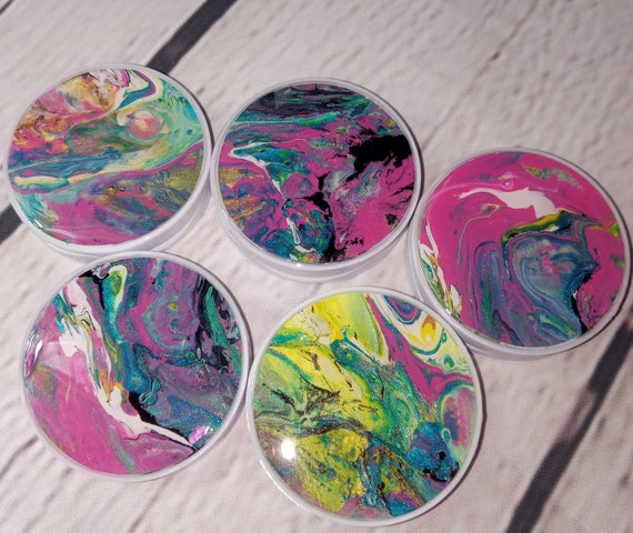 Set #4 Multicolor Design Pop Socket| Handmade Acrylic Painted