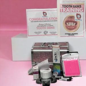 Sdotter Tooth Jewelry Kit Artificial Diamonds Tooth Gem Kit With