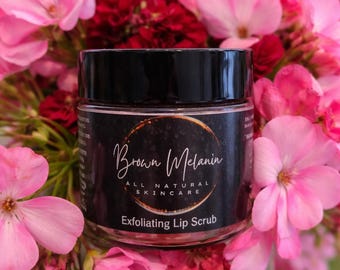 Exfoliante labial totalmente natural, labios suaves e hidratados, cuidado de la piel orgánico