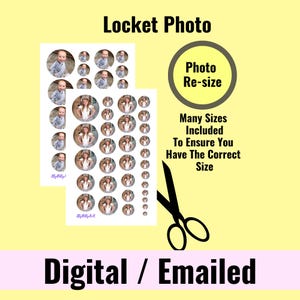 Medallion Locket Photo Print | Digital, 30 Sizes (Emailed)