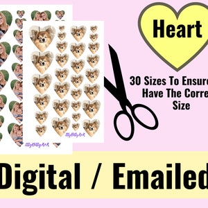 Digitale Liebe Herz Medaillon Fotodruck | Mini Herz Foto | Medaillon Fotodruck | Medaillon Bilder | Herz Foto Medaillon