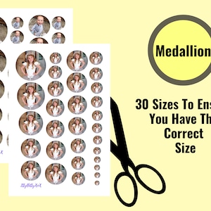 Round Medallion Locket Photo Print | Small Locket Photos | Photo Resize | Locket Photo Printing | Small Round Photo for Locket