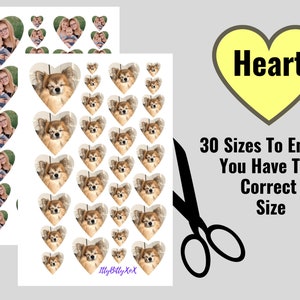Printed Love Heart Locket Photo Print | Mini Heart Photo Printed For Locket | Locket Photo Printing | Locket Pictures | Heart Photo Locket