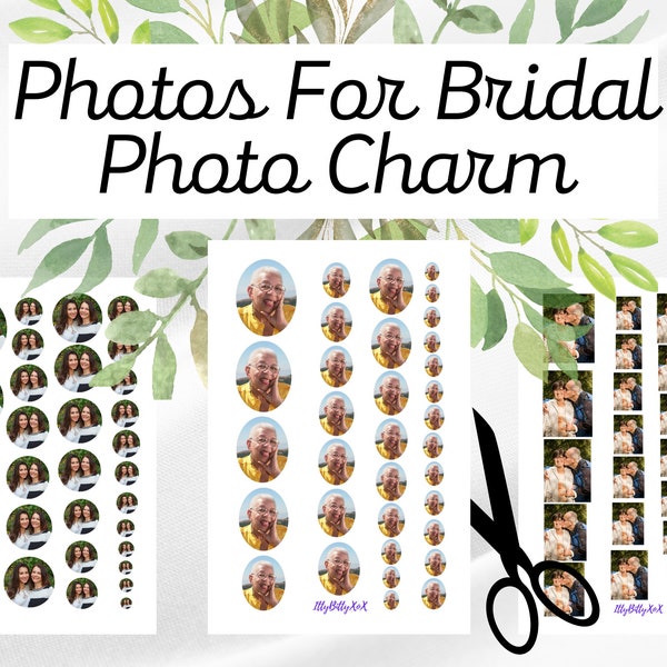 Photo For Bridal Bouquet Charm | Bouquet Locket Photo Charm | Memory Photo Pin | Wedding Flower Photo Charm | Grooms Memory Pin