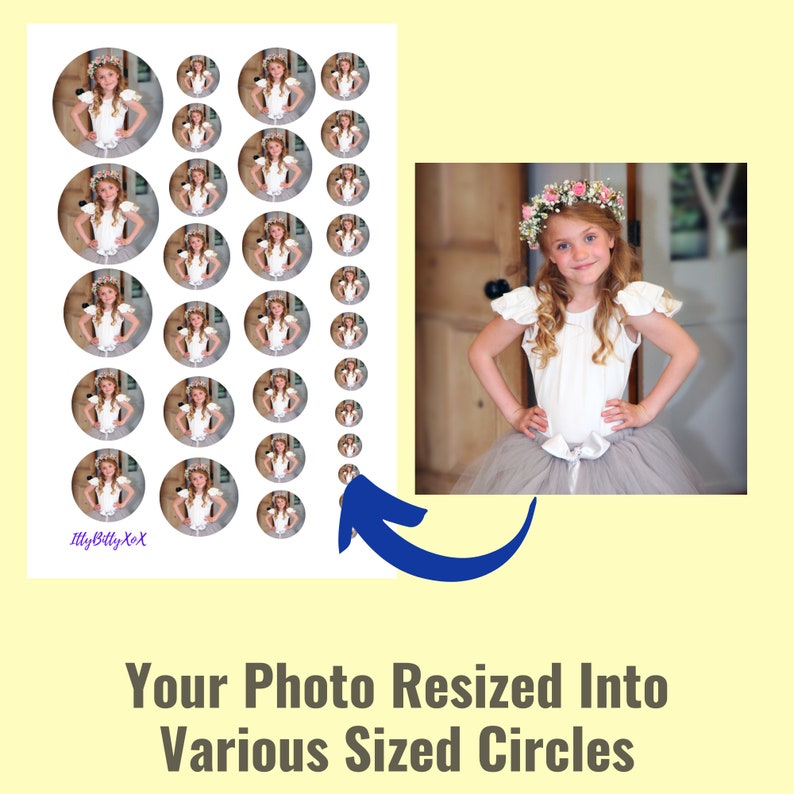 Printed Round Medallion Locket Photo Print Small Locket Etsy