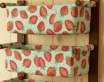 68 Types Linen   Wood  Storage Basket , Organizer Basket , Hanging Wall Organizer , Home Organizer