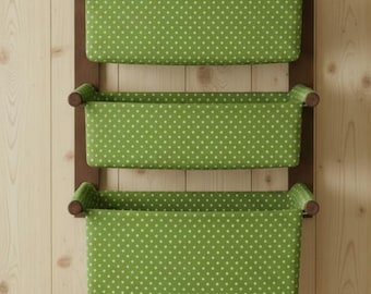 68 Types Linen - Hanging Wall Basket Organizer, Fabric Pockets