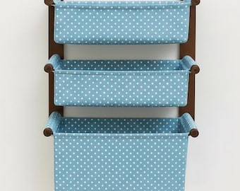 68 Types Linen - Hanging Wall Basket Organizer, Fabric Pockets
