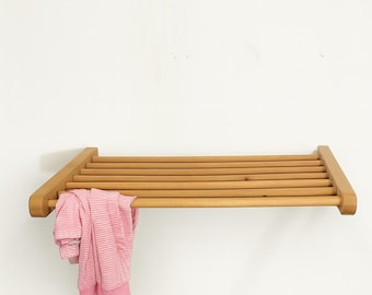 Wall  Mounted Clothes  Drying Rack ,  Laundry Room Organizer W Sizes