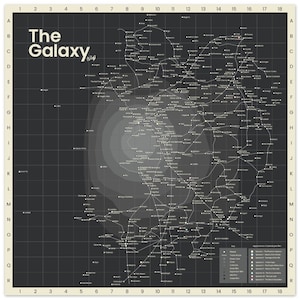 Modern Star Wars Galaxy Map - Etsy