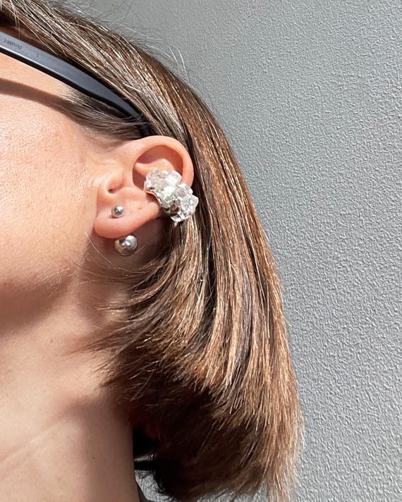 Sterling Silver Ball Stud Screw Back Earrings (Di… - image 4