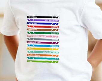 London Underground Lines (Kids) T-Shirt
