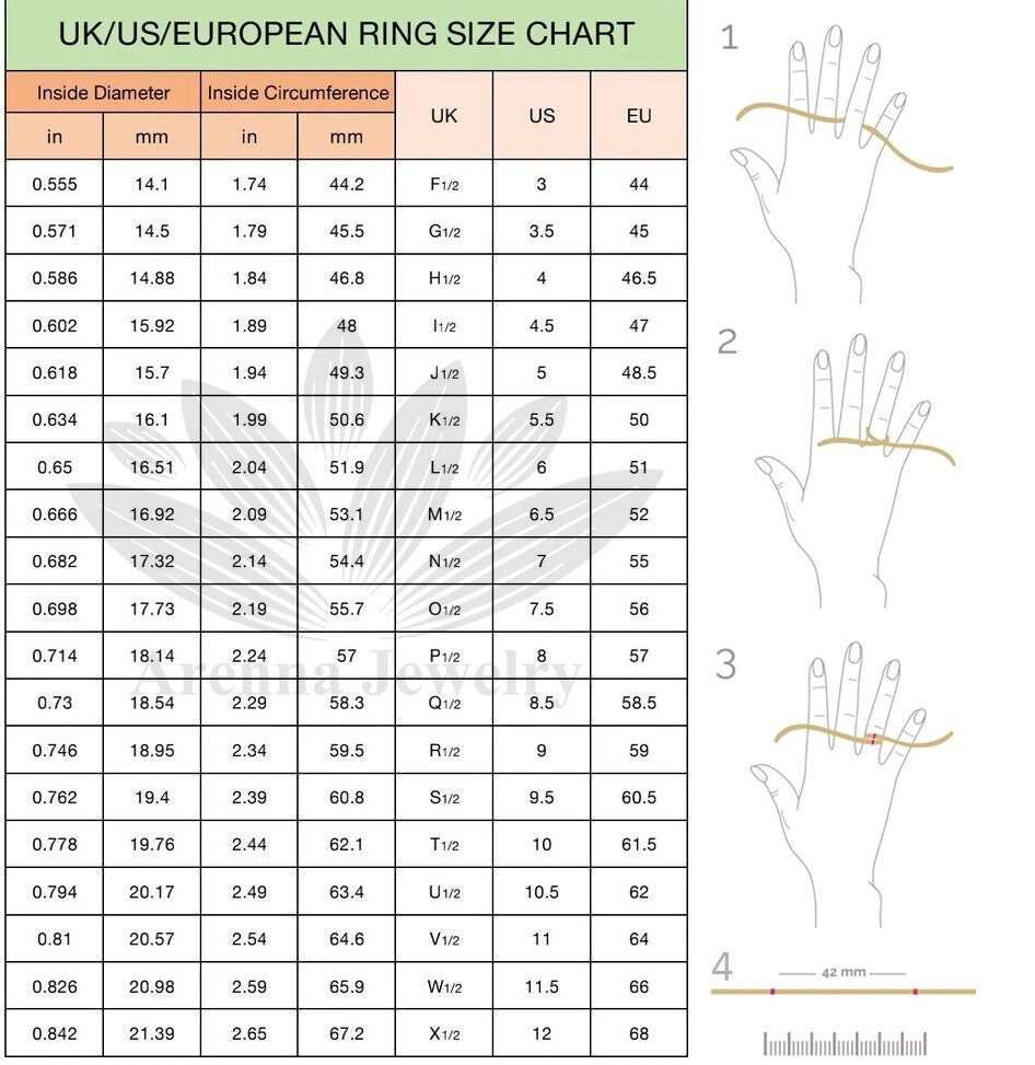 Every Ring Size Chart for Men and Best Men's Ring Size Rules – Azuro  Republic