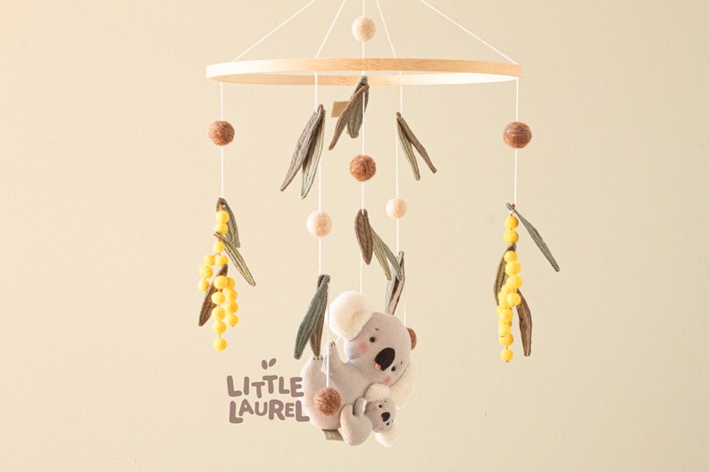 Koala Baby Mobile Australian Animals Baby Cot Mobile Aussie Etsy