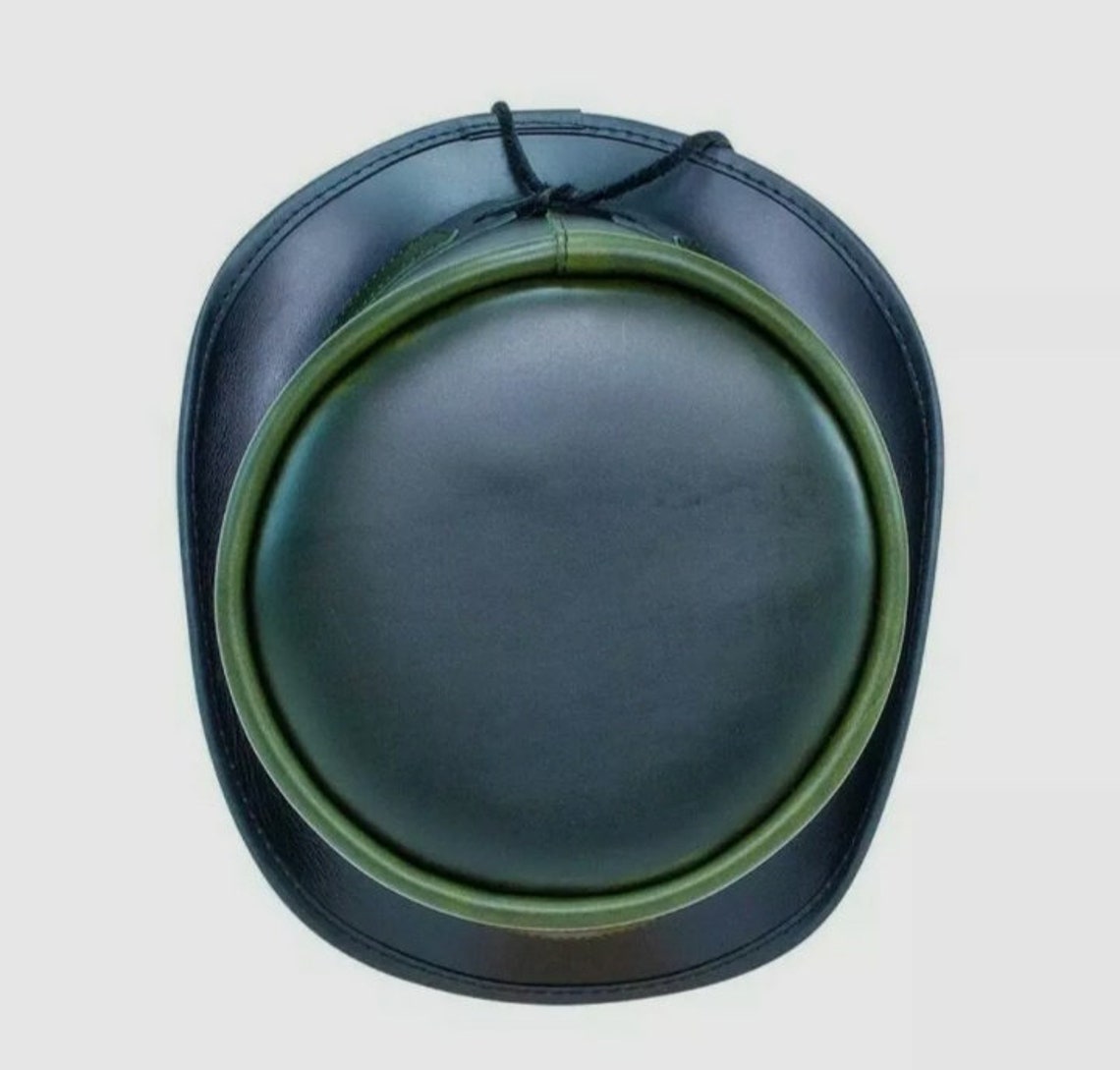 Hampton Leather Top Hat London Green Color Steampunk Etsy