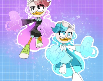 Ducktales Lena DeSpell Stickers Magical Girl | Animation Cartoon Sticker