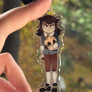 Haunted Hotel Abaddon Double-Sided Acrylic Charm | Animation Television Gift Accessory