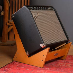 Wooden Amp Riser for Better Sound, Solid Timber Amplifier Support