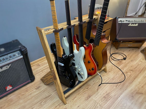 Soporte de guitarra múltiple de madera bastidor de guitarra | Etsy España