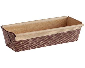 8 7/8 "x 2 3/4" x 2 1/2" gewellte Kraft ofensicheres Papier Brot Loaf Pan