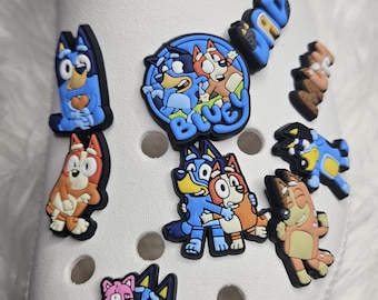 Bluey shoe charms (8)