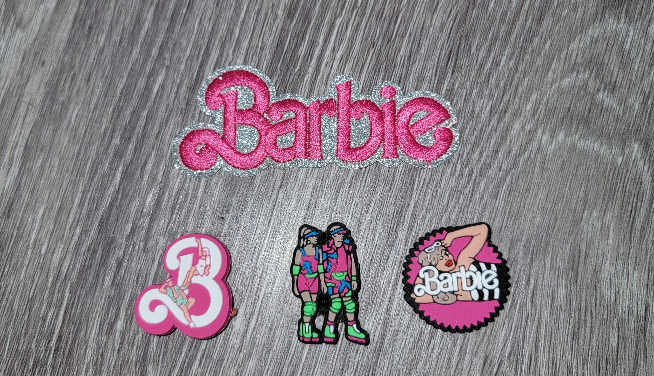 Barbie Shoe Charms,pink Girl Croc Charms, Lovely Charms for Barbie