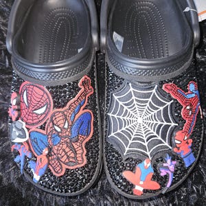 Boy&#39;s Spider-Man Crocs: Black Character Shoes
