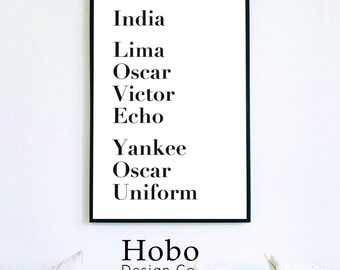 nato alphabet print etsy