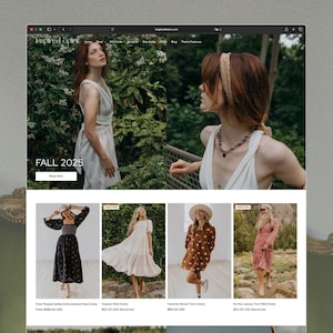 Spirit – Boho Shopify-Theme | Boutique-Kleidungsvorlage | Kleider-Website | Damenmode