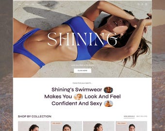 Shining - Swimwear Shopify Theme | Bikini Fashion Template | Women's Clothing Website | Store Setup Included