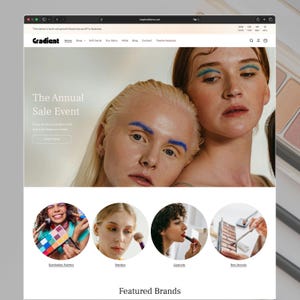 Gradient – Beauty & Cosmetic Shopify Theme | Makeup Website Template