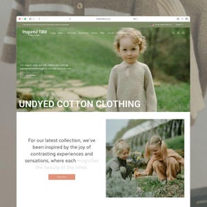 Tale - Baby Clothes Shopify Theme | Kids Clothing Template | Organic Children's Website | Store Setup Included