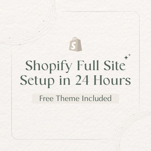 Shopify Store Setup in 24H | Conversion-optimized Theme Included