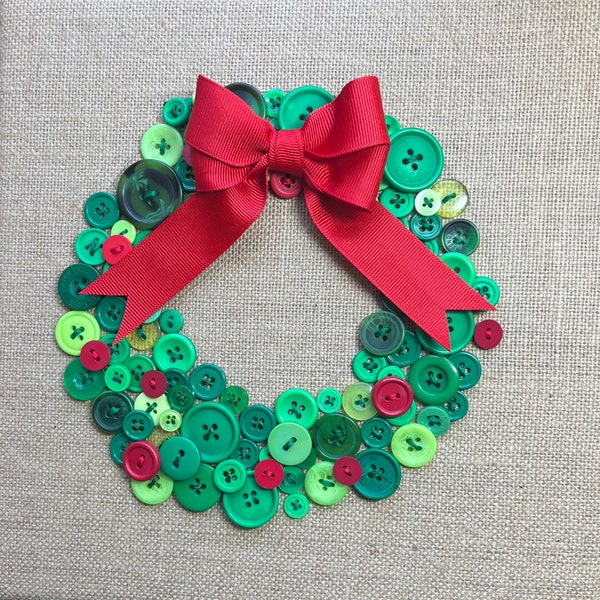 Button Wreath - Etsy