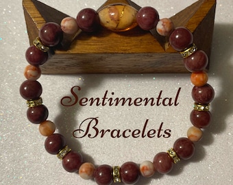 Handmade Jade & Jasper Gemstone Bracelet: Natural Elegance