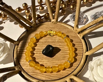 Yellow Unity: Handmade Gemstone Bracelet Supporting Multiple Causes