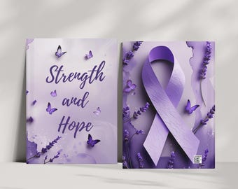 Purple Ribbon Journal: Strength & Hope - Awareness Support Gift