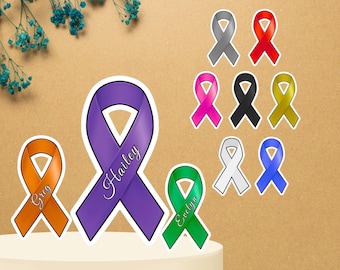 Awareness Ribbon Stickers: Support Decals for Laptop, Journal, Window