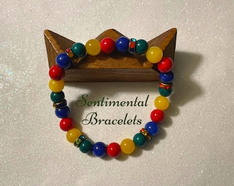 Autism Bracelet made with Jade Gemstones
