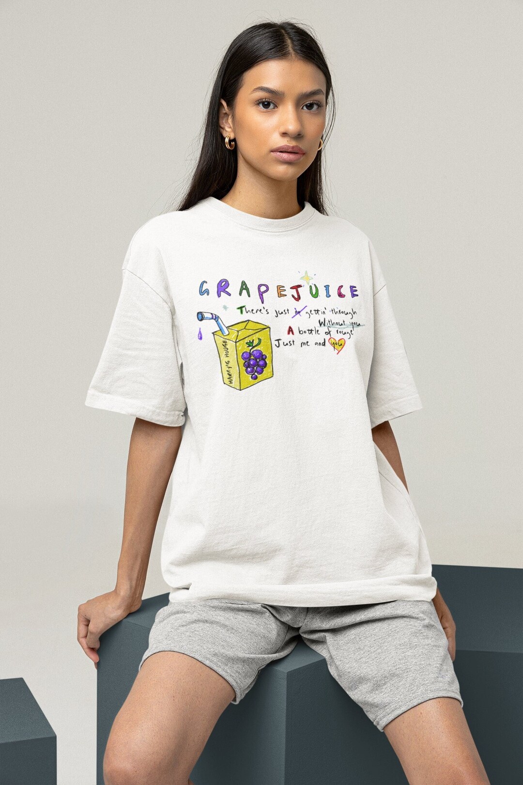 Grapejuice Shirt Vintage Grape Juice T Shirt Y2K Oversized Etsy