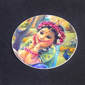 Weinig Radha ronde sticker | vinyl | Waterdicht