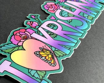 Ik houd van Krishna Bumpersticker | vinyl | autosticker I Waterdicht