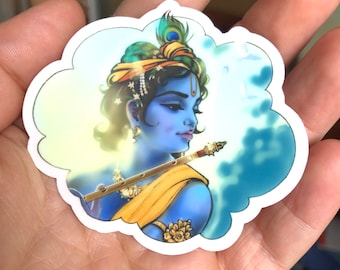 Sri Krishna | transparant | vinyl | Waterdicht