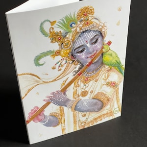 Sri Rai グリーティング カード | 内側は空白 | Bhakti Art | A6 | 送料無料