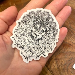 Narasimha | transparant vinyl | Waterdichte sticker