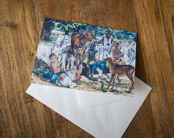 Cowherdboys greeting cards | Blank inside | Bhakti Art | A6 | Free Shipping