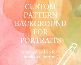 Custom Pattern Background for Portraits