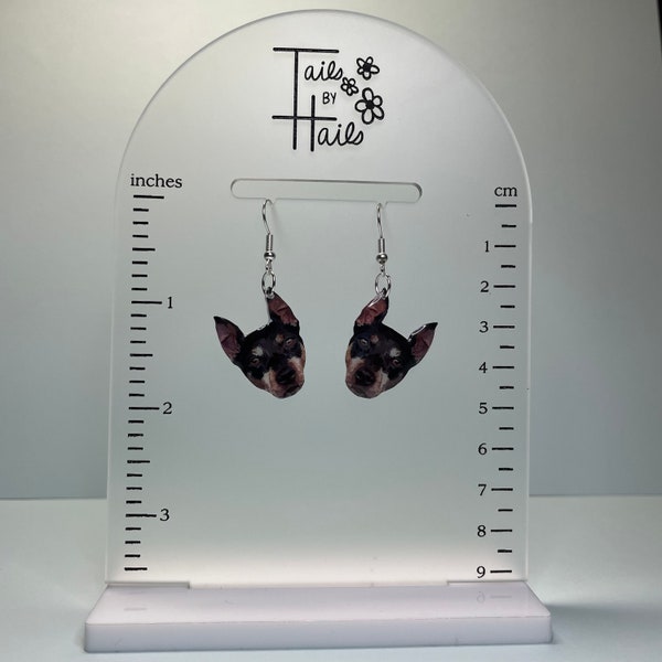 Custom Pet Portrait Earrings