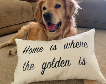 Gaming Golden Retriever Video Gamer Player Dog Lover Throw Pillow Multicolor 18x18 Wowsome